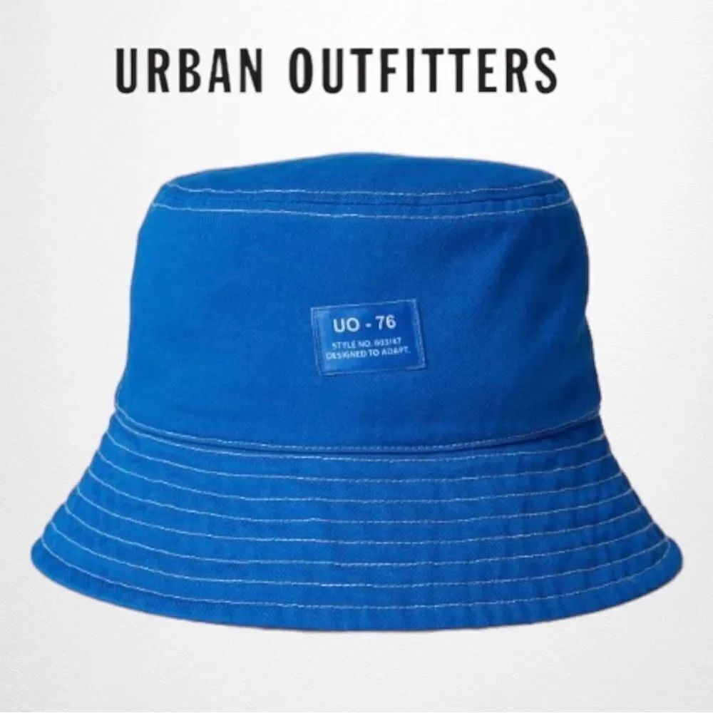 UO Urban Outfitters Blue Canvas Bucket Cap Hat NEW